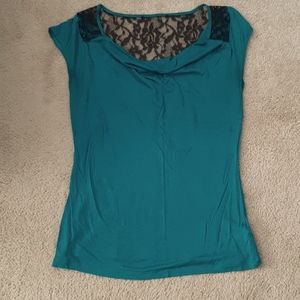 Cute dress top with lace back.